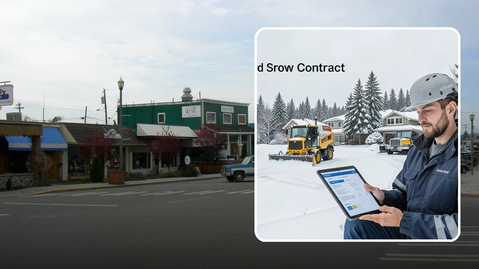 Seasonal Snow Contract in Stanwood, Snohomish County, WA - A single flat-rate agreement covering unlimited qualifying clearings for the entire winter season.