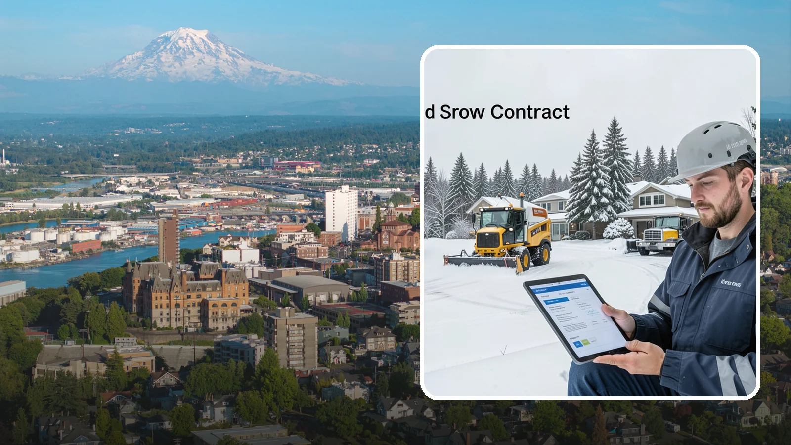Seasonal Snow Contract in Tacoma, Pierce County, WA - A single flat-rate agreement covering unlimited qualifying clearings for the entire winter season.