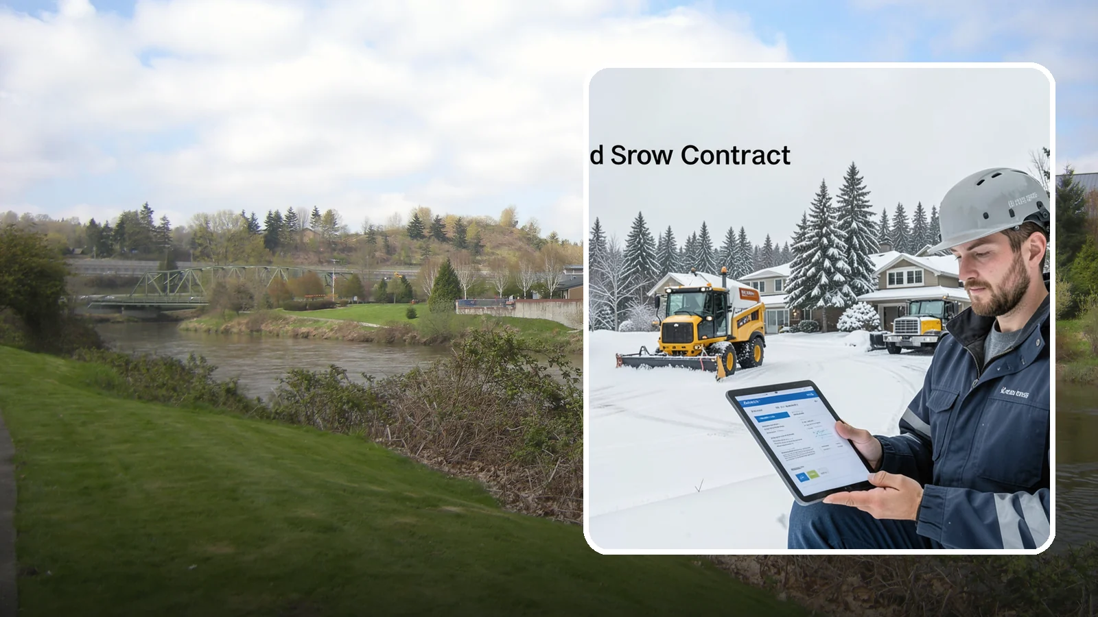 Seasonal Snow Contract in Tukwila, King County, WA - A single flat-rate agreement covering unlimited qualifying clearings for the entire winter season.
