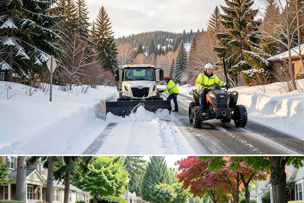 Seasonal Snow Contracts in Beaux Arts Village, King County, WA - Contracts are set before the season begins and run the full November-to-March snow window.