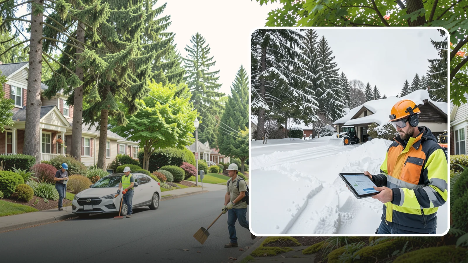 Seasonal Snow Removal in Beaux Arts Village, King County, WA - We cover your home for the entire winter under one seasonal agreement with unlimited storm response.
