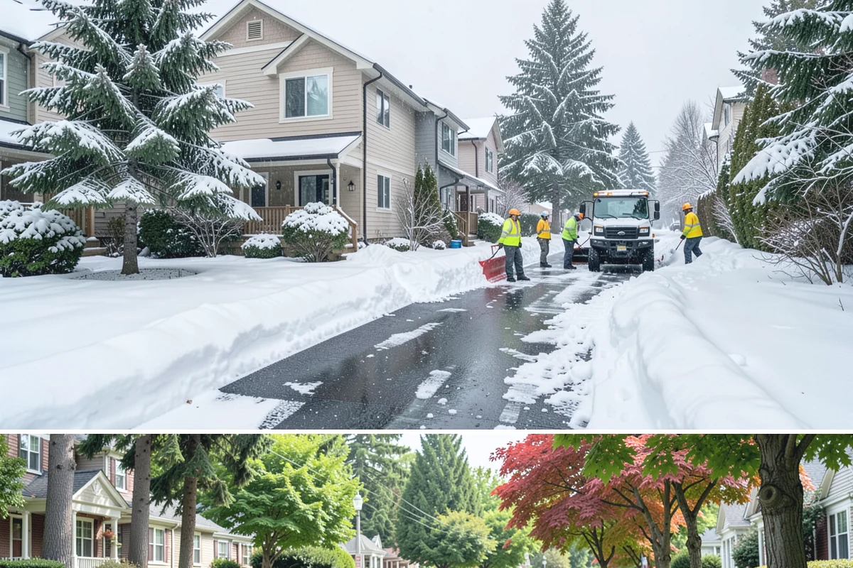 Seasonal Snow Removal in Beaux Arts Village, King County, WA - Sign your seasonal agreement in early fall so coverage is active before the first flakes fly.