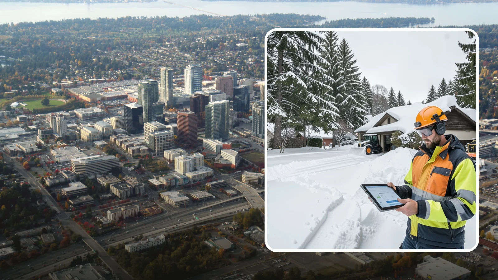 Seasonal Snow Removal in Bellevue, King County, WA - We cover your home for the entire winter under one seasonal agreement with unlimited storm response.