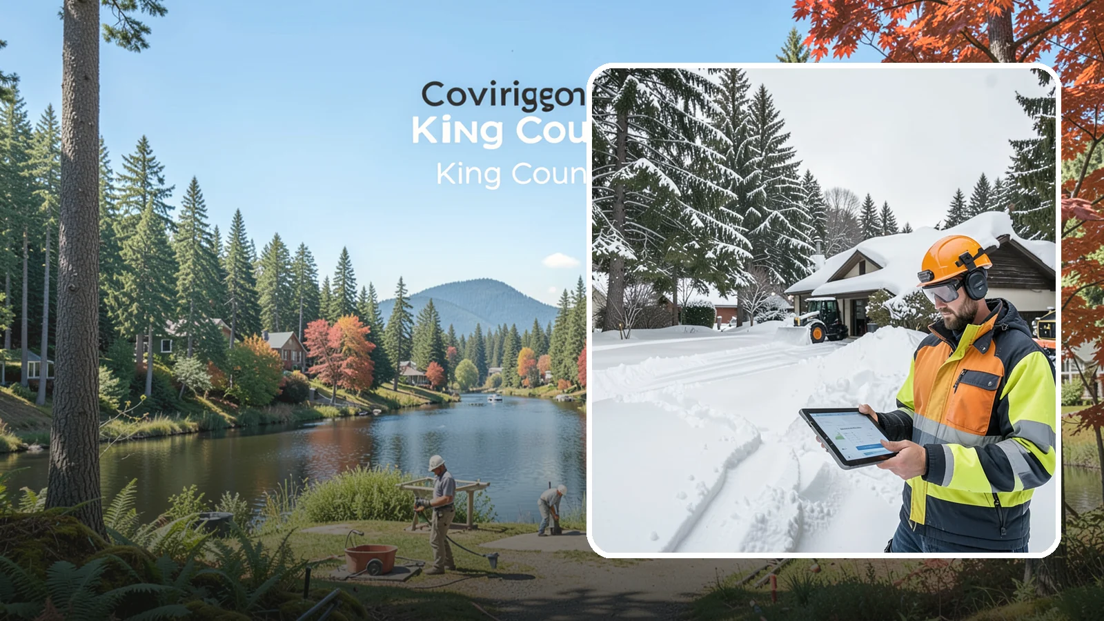 Seasonal Snow Removal in Covington, King County, WA - We cover your home for the entire winter under one seasonal agreement with unlimited storm response.