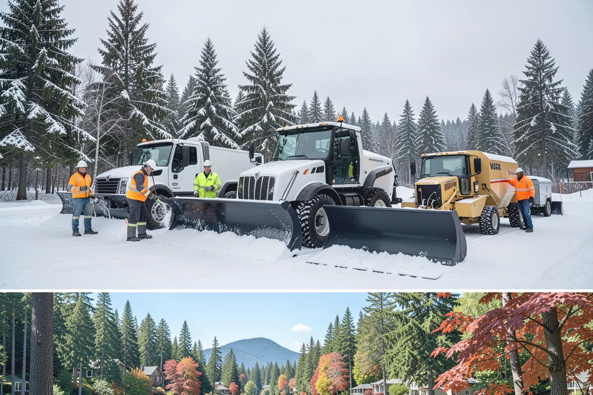 Seasonal Snow Removal in Covington, King County, WA - Sign your seasonal agreement in early fall so coverage is active before the first flakes fly.