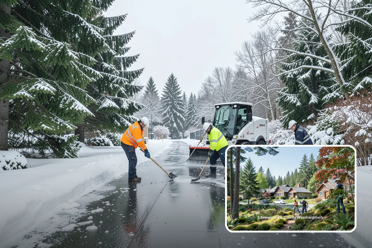 Seasonal Snow Removal in Edgewood, Pierce County, WA - Locks in one price for the entire winter