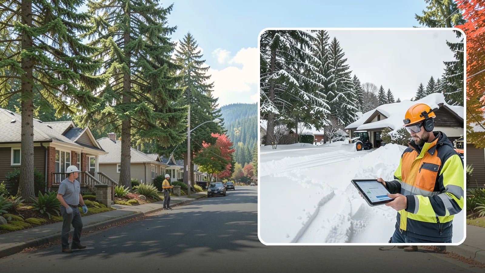 Seasonal Snow Removal in Hunts Point, King County, WA - We cover your home for the entire winter under one seasonal agreement with unlimited storm response.