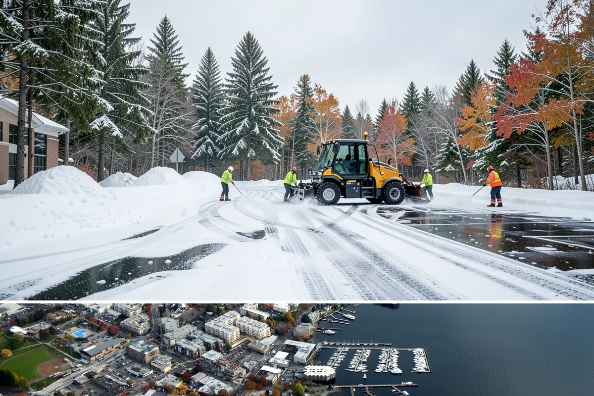 Seasonal Snow Removal in Kirkland, King County, WA - Sign your seasonal agreement in early fall so coverage is active before the first flakes fly.