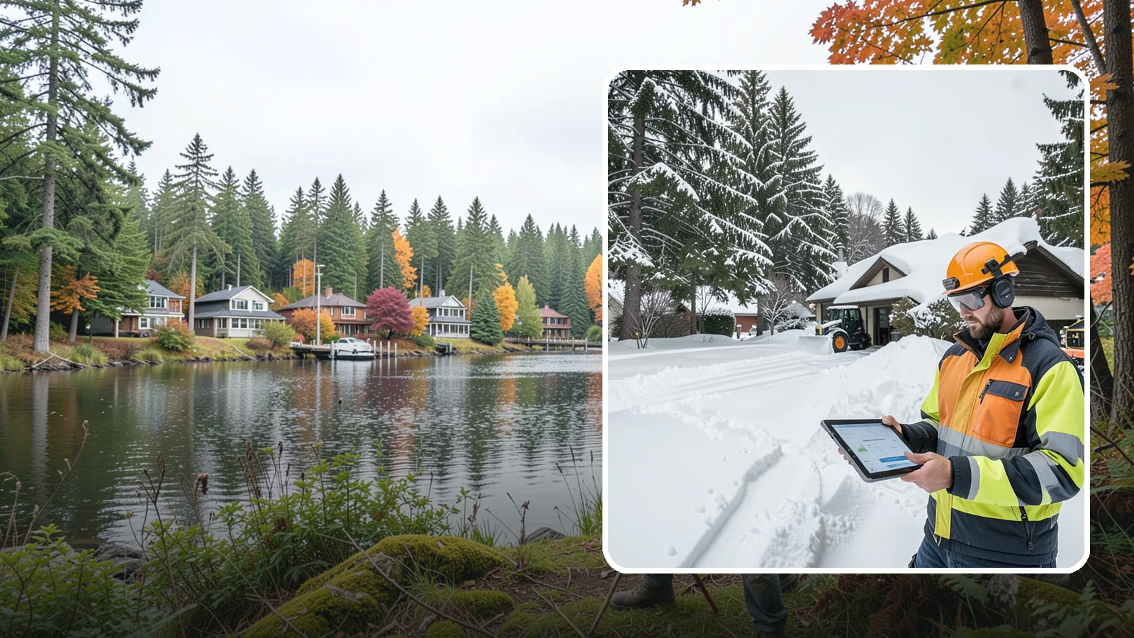 Seasonal Snow Removal in La Conner, Skagit County, WA - We cover your home for the entire winter under one seasonal agreement with unlimited storm response.