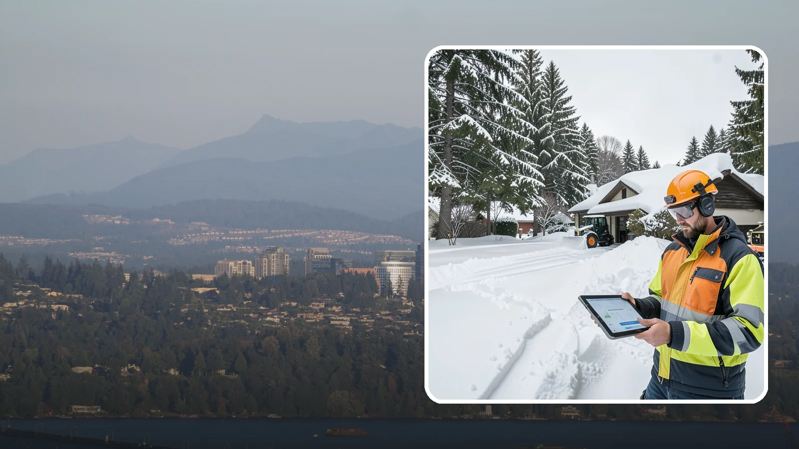 Seasonal Snow Removal in Medina, King County, WA - We cover your home for the entire winter under one seasonal agreement with unlimited storm response.