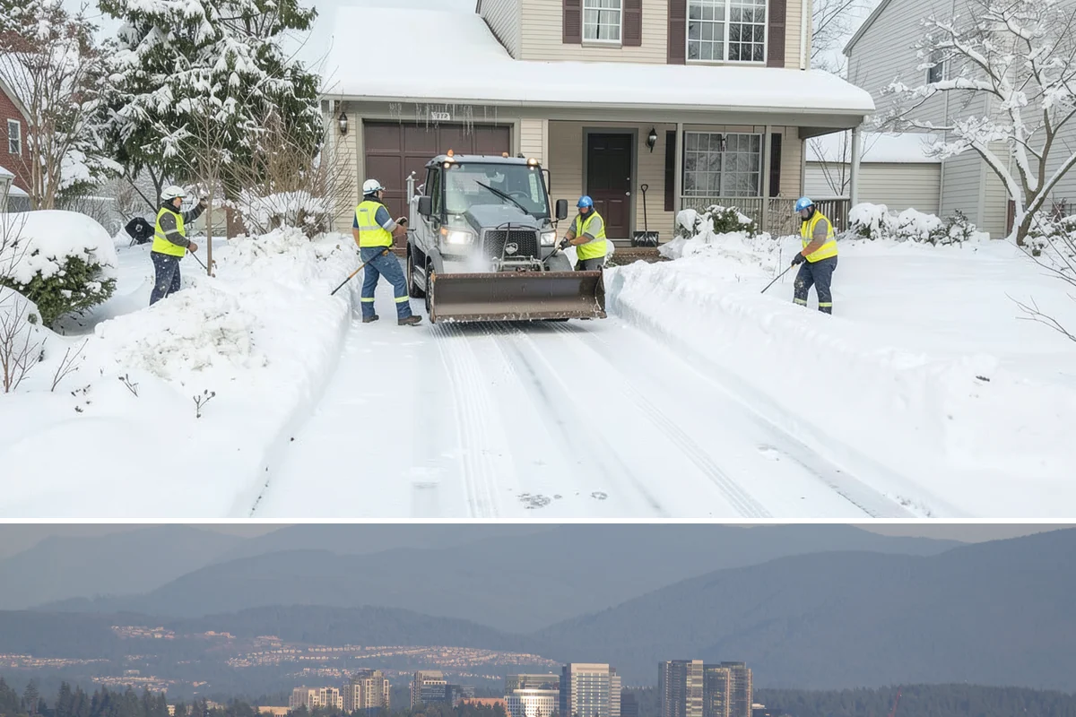 Seasonal Snow Removal in Medina, King County, WA - Sign your seasonal agreement in early fall so coverage is active before the first flakes fly.