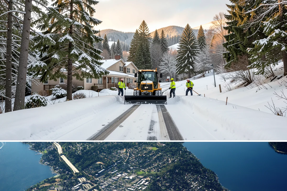 Seasonal Snow Removal in Mercer Island, King County, WA - Sign your seasonal agreement in early fall so coverage is active before the first flakes fly.