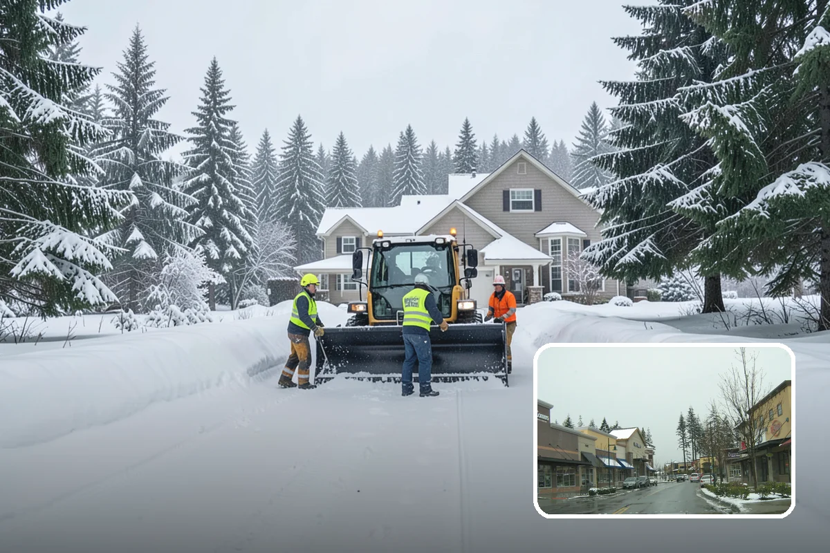 Seasonal Snow Removal in Mill Creek, Snohomish County, WA - Locks in one price for the entire winter