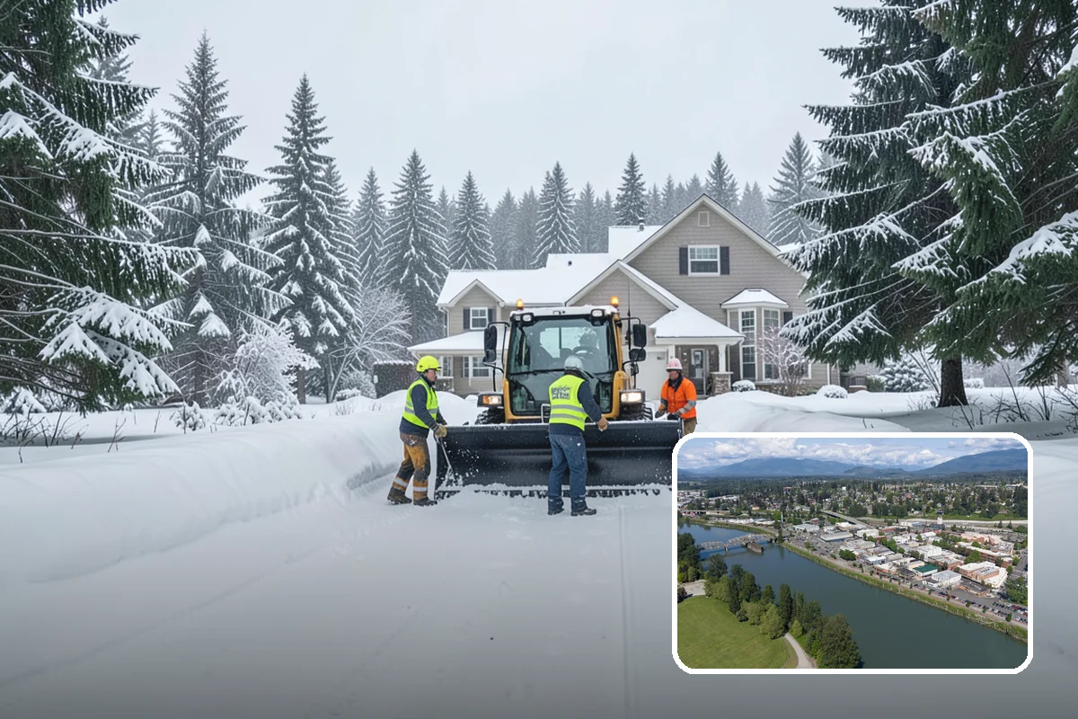 Seasonal Snow Removal in Mount Vernon, Skagit County, WA - Locks in one price for the entire winter