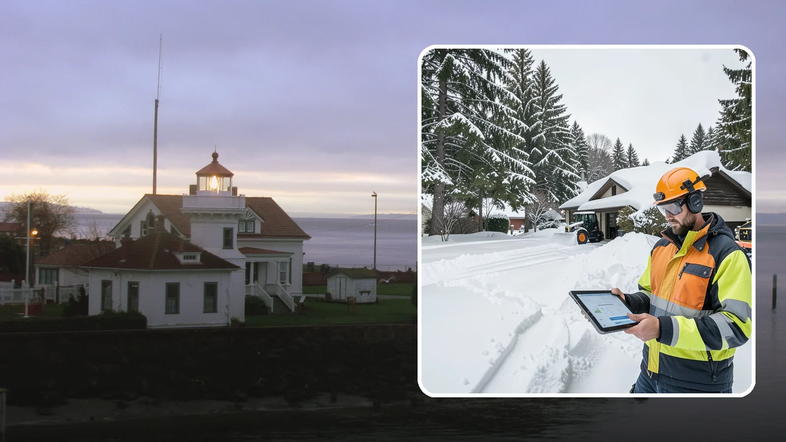 Seasonal Snow Removal in Mukilteo, Snohomish County, WA - We cover your home for the entire winter under one seasonal agreement with unlimited storm response.