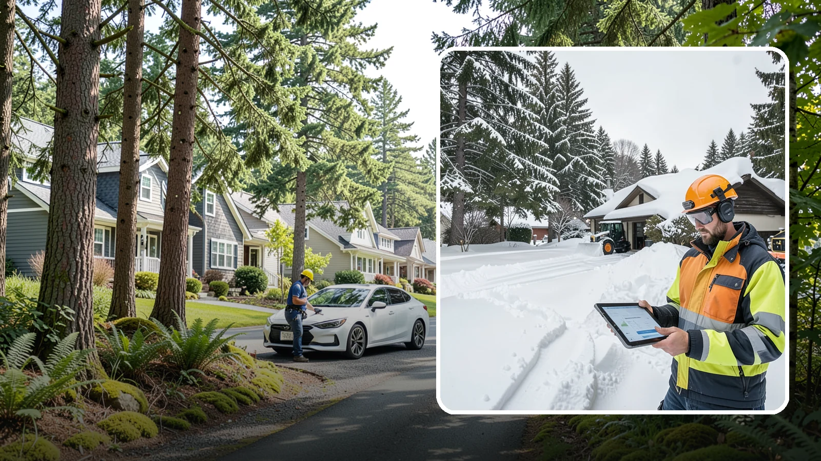 Seasonal Snow Removal in Normandy Park, King County, WA - We cover your home for the entire winter under one seasonal agreement with unlimited storm response.