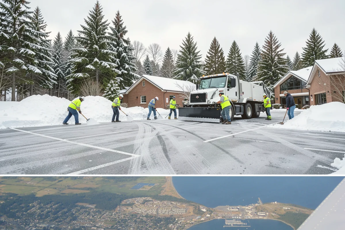 Seasonal Snow Removal in Oak Harbor, Island County, WA - Sign your seasonal agreement in early fall so coverage is active before the first flakes fly.