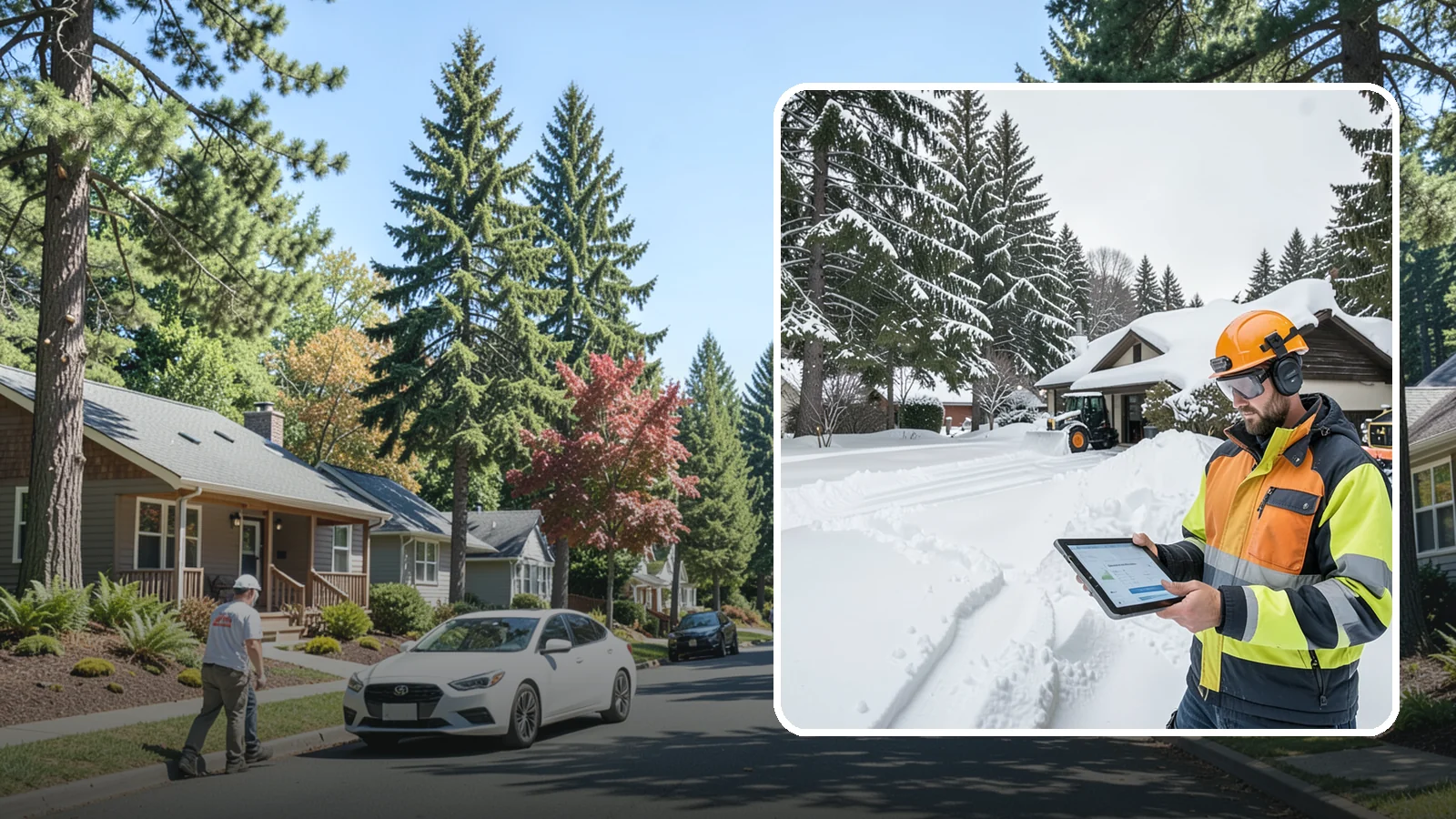 Seasonal Snow Removal in Orting, Pierce County, WA - We cover your home for the entire winter under one seasonal agreement with unlimited storm response.