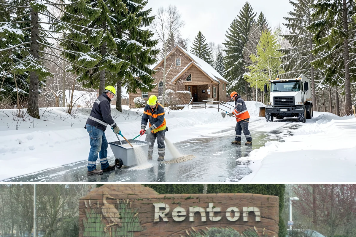 Seasonal Snow Removal in Renton, King County, WA - Sign your seasonal agreement in early fall so coverage is active before the first flakes fly.