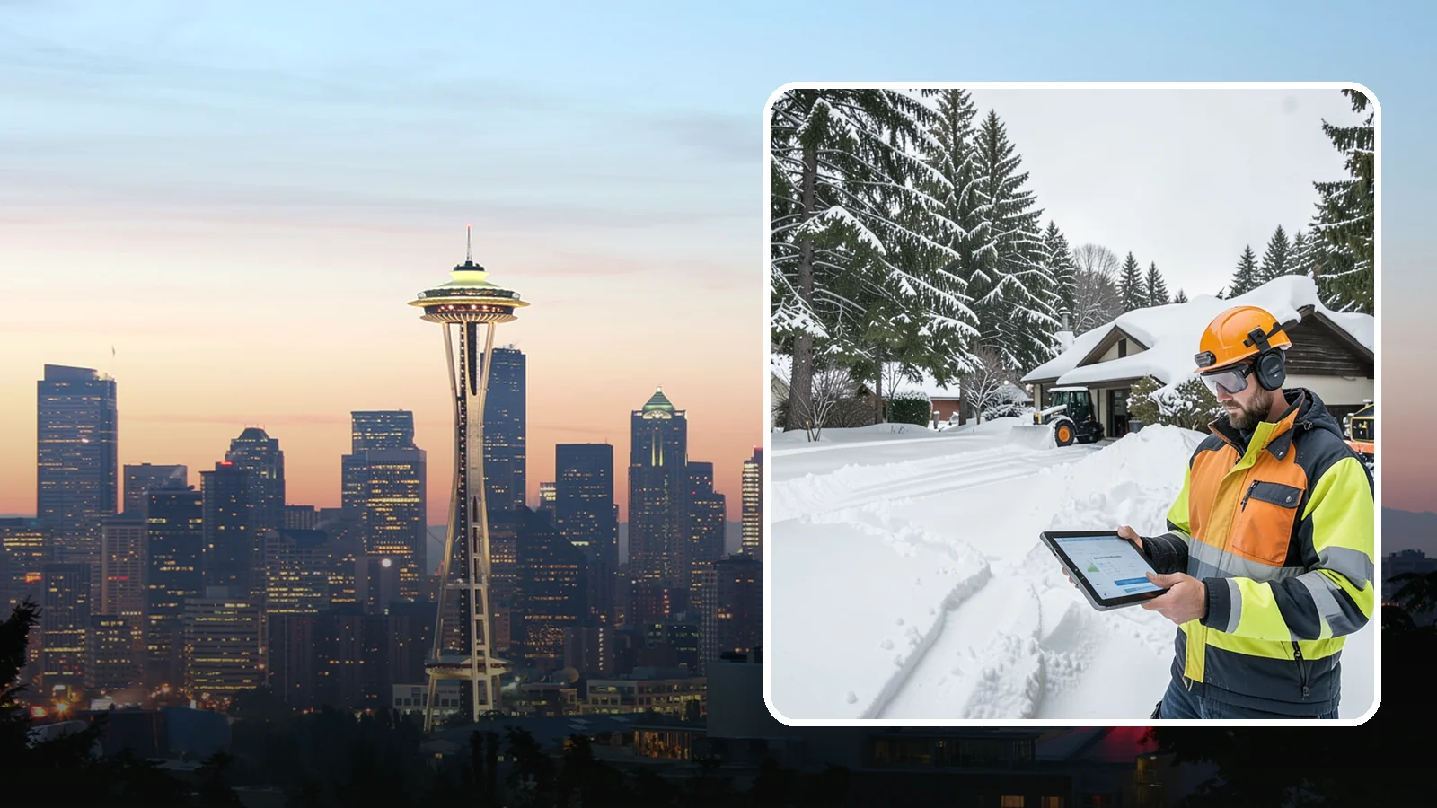 Seasonal Snow Removal in Seattle, King County, WA - We cover your home for the entire winter under one seasonal agreement with unlimited storm response.