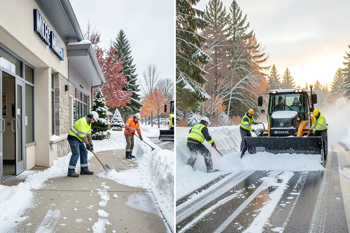 Seasonal Snow Removal in Shoreline, King County, WA - We assess your property and set the seasonal scope
