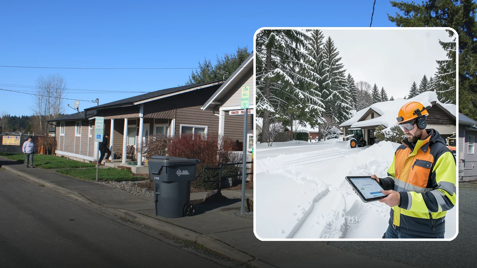 Seasonal Snow Removal in South Prairie, Pierce County, WA - We cover your home for the entire winter under one seasonal agreement with unlimited storm response.