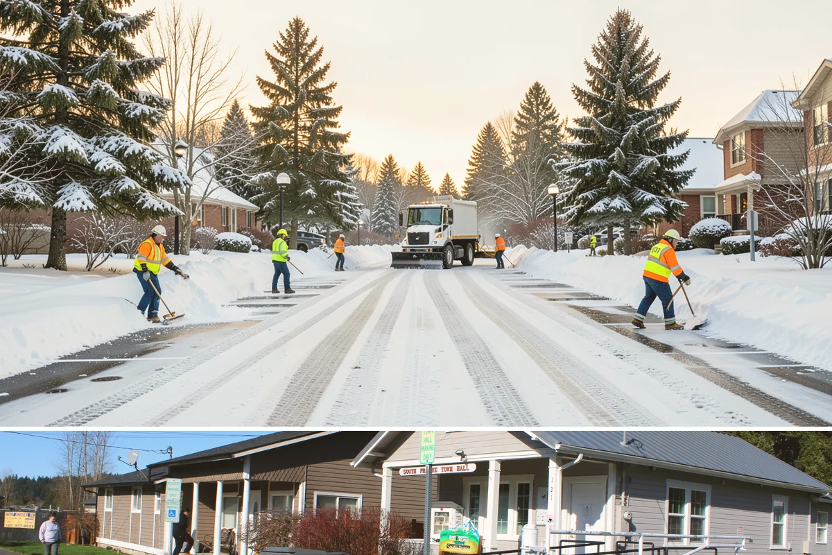 Seasonal Snow Removal in South Prairie, Pierce County, WA - Sign your seasonal agreement in early fall so coverage is active before the first flakes fly.