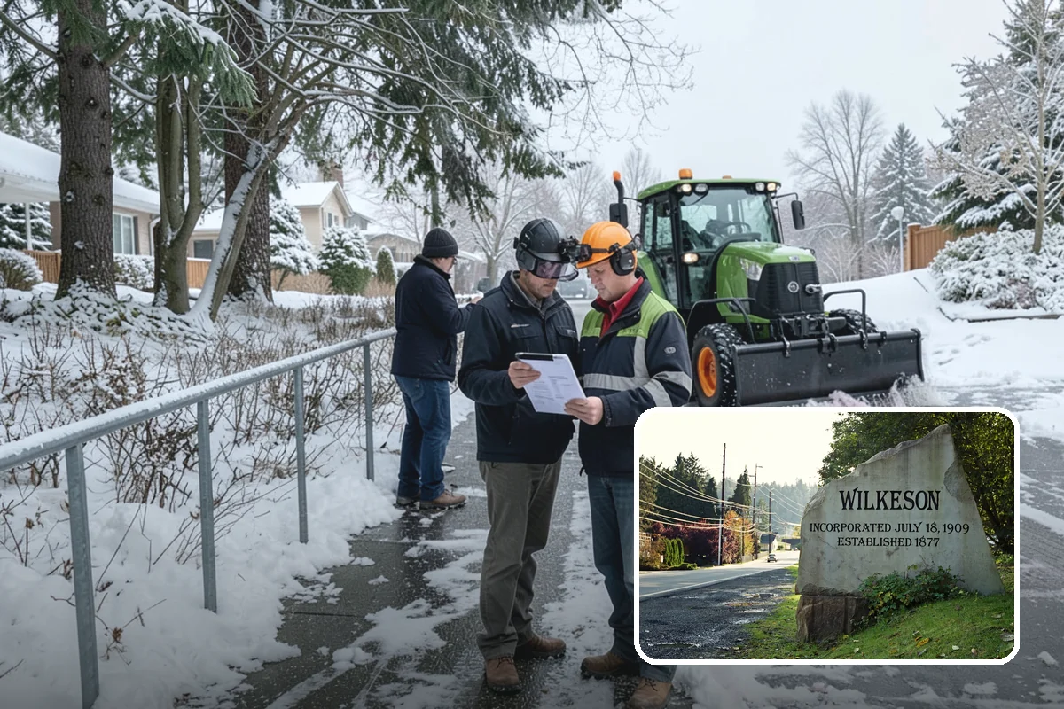 Seasonal Snow Removal in Wilkeson, Pierce County, WA - Locks in one price for the entire winter