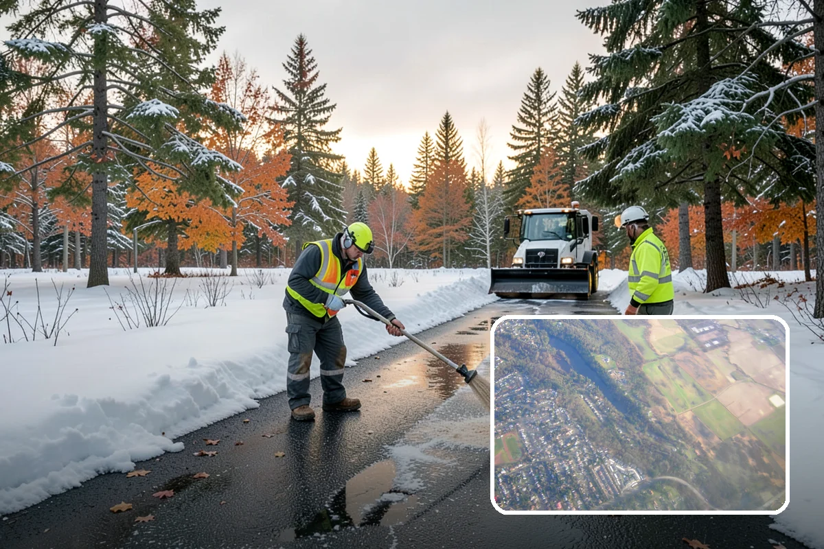 Self-Storage Facility Deicing in Algona, King County, WA - Keeps customers safe hauling carts to storage units