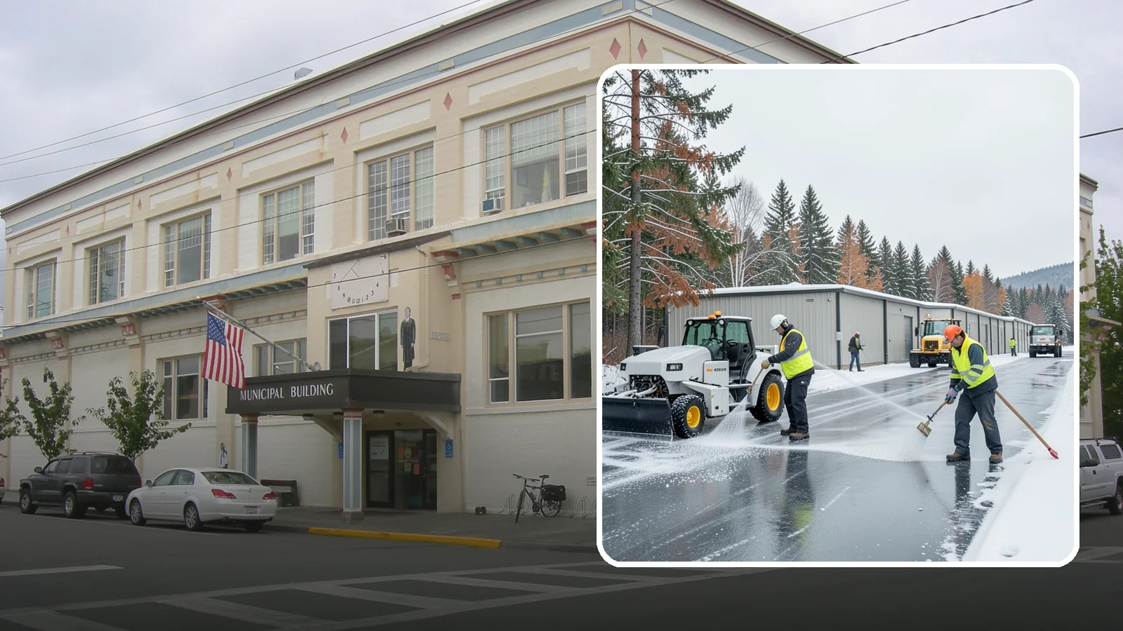 Self-Storage Facility Deicing in Anacortes, Skagit County, WA - Deicing for self-storage facilities, keeping drive aisles, unit approaches, and office entrances safe for customers hauling...