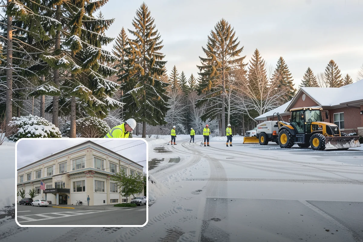Self-Storage Facility Deicing in Anacortes, Skagit County, WA - Keeps customers safe hauling carts to storage units