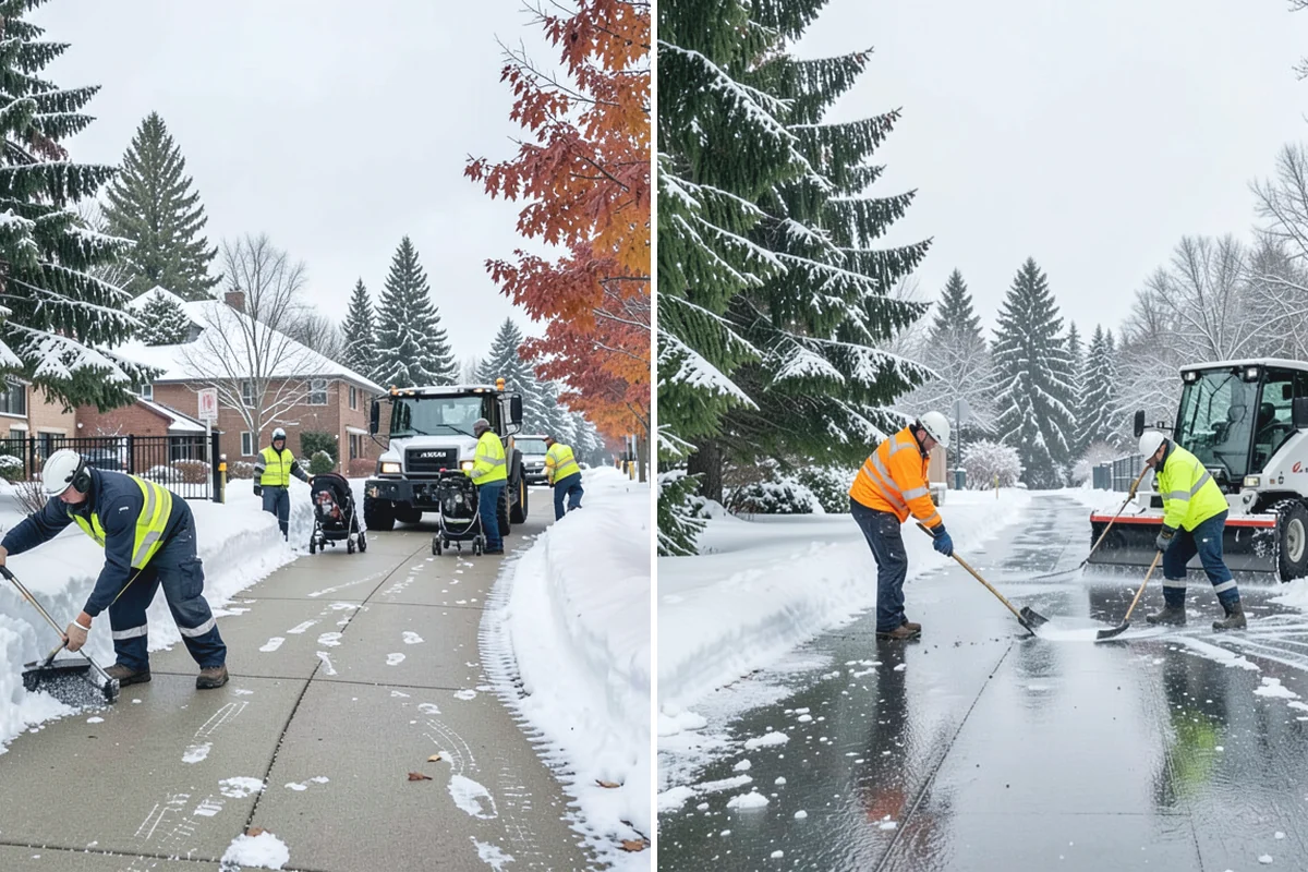 Self-Storage Facility Deicing in Auburn, King County, WA - Map drive aisles, busy unit rows, and the office entrance