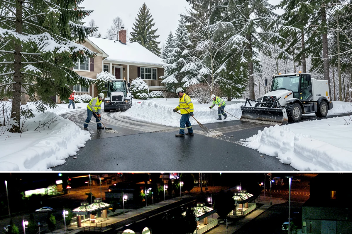 Self-Storage Facility Deicing in Auburn, King County, WA - Deicing runs through winter, with added attention during freezing-rain events that glaze the facility's exposed drive aisles...