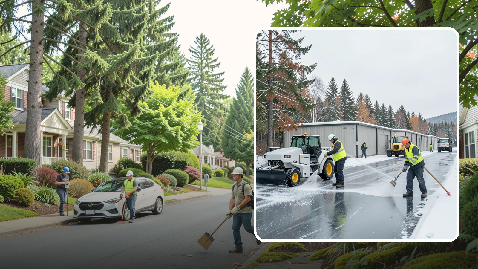 Self-Storage Facility Deicing in Beaux Arts Village, King County, WA - Deicing for self-storage facilities, keeping drive aisles, unit approaches, and office entrances safe for customers hauling...