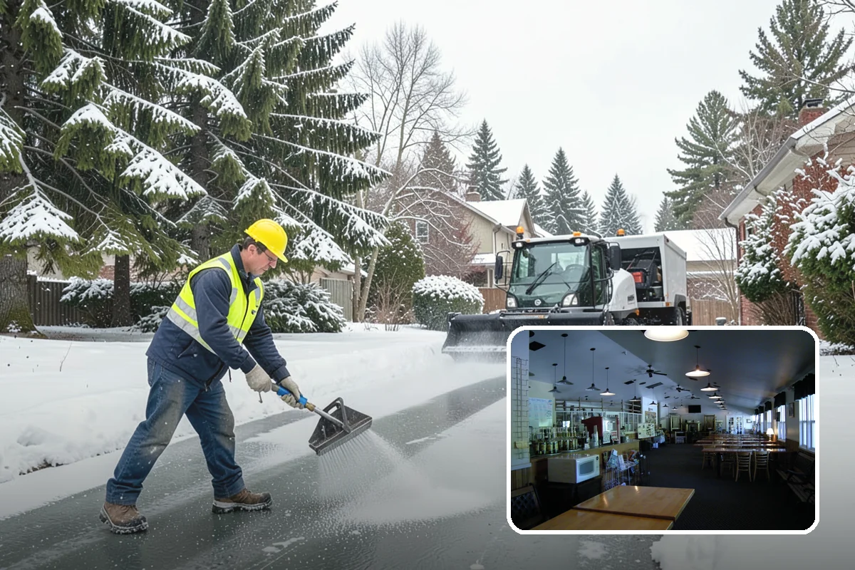 Self-Storage Facility Deicing in Black Diamond, King County, WA - Keeps customers safe hauling carts to storage units