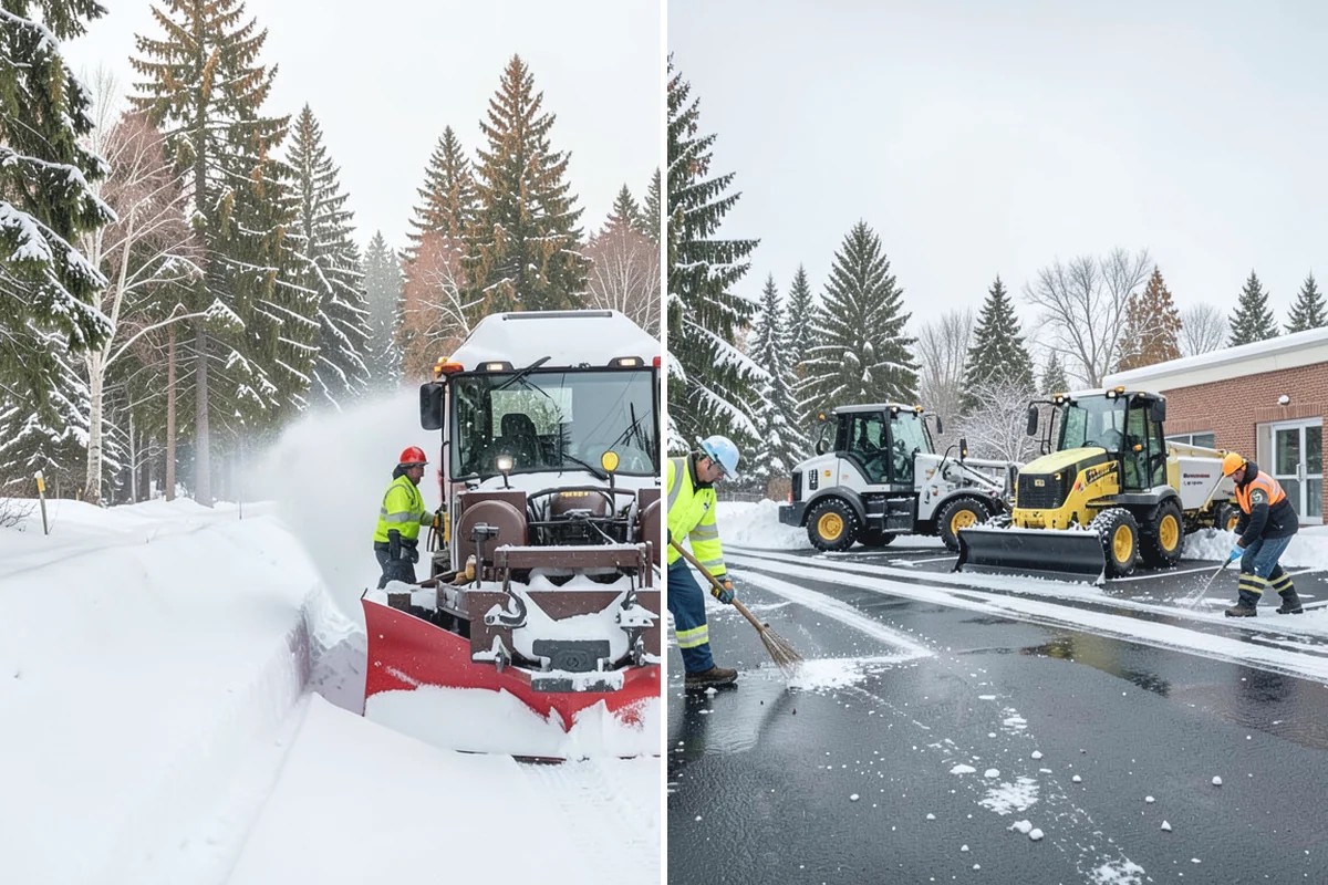 Self-Storage Facility Deicing in Bonney Lake, Pierce County, WA - Map drive aisles, busy unit rows, and the office entrance