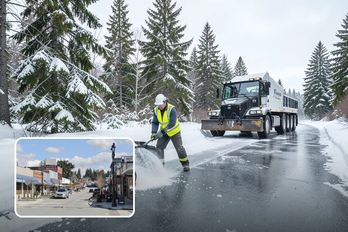 Self-Storage Facility Deicing in Bothell, King County, WA - Keeps customers safe hauling carts to storage units