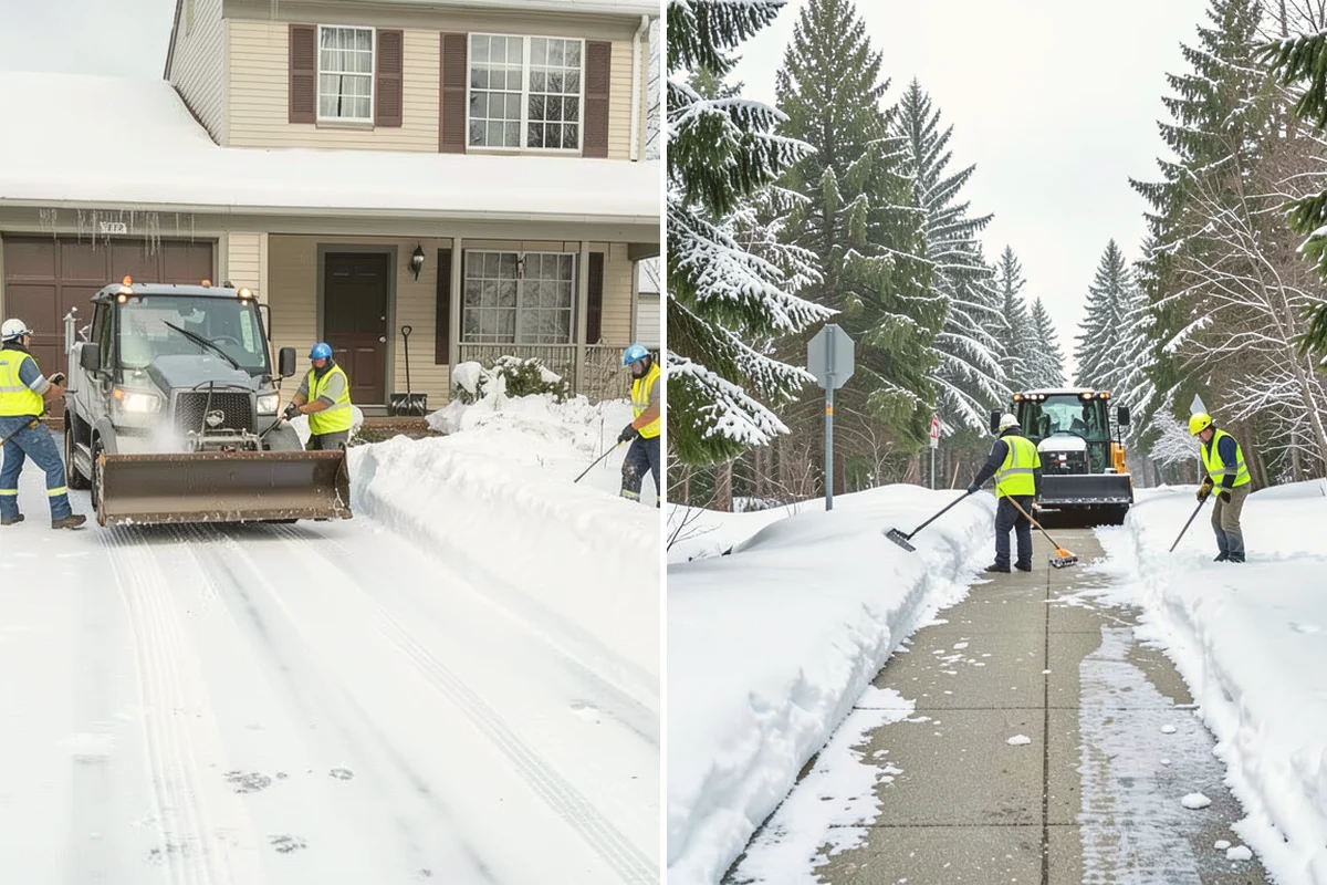 Self-Storage Facility Deicing in Bothell, King County, WA - Map drive aisles, busy unit rows, and the office entrance