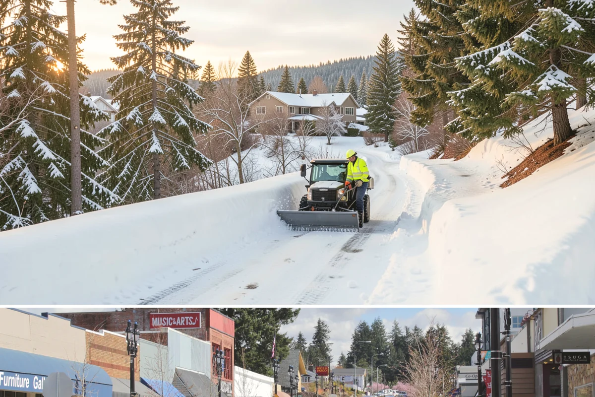 Self-Storage Facility Deicing in Bothell, King County, WA - Deicing runs through winter, with added attention during freezing-rain events that glaze the facility's exposed drive aisles...