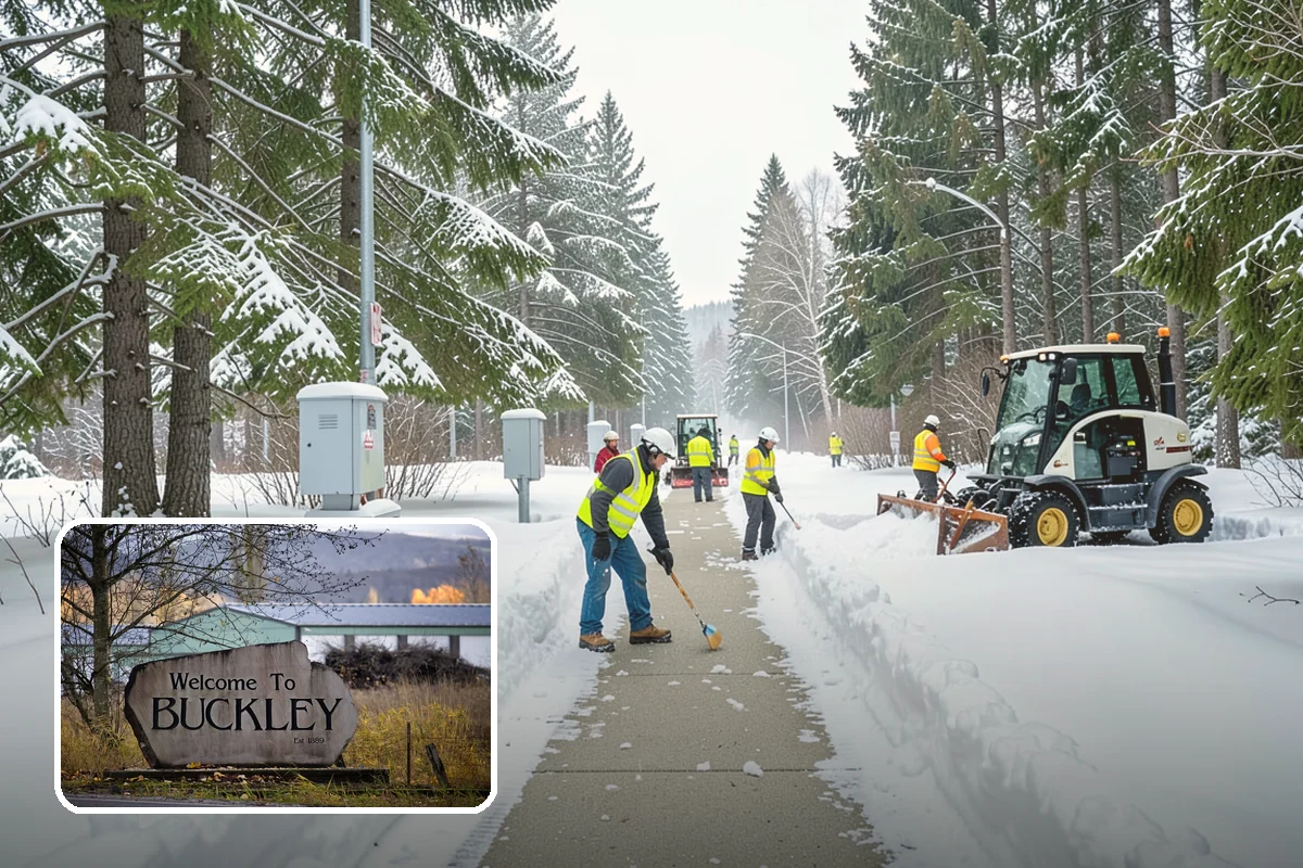 Self-Storage Facility Deicing in Buckley, Pierce County, WA - Keeps customers safe hauling carts to storage units