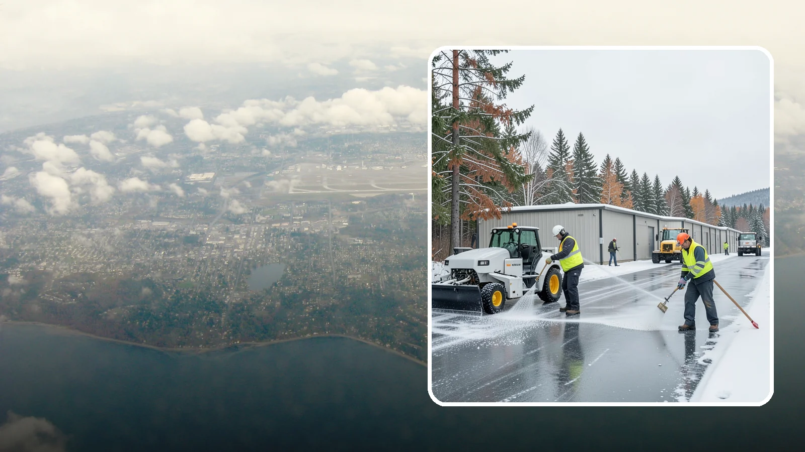 Self-Storage Facility Deicing in Burien, King County, WA - Deicing for self-storage facilities, keeping drive aisles, unit approaches, and office entrances safe for customers hauling...