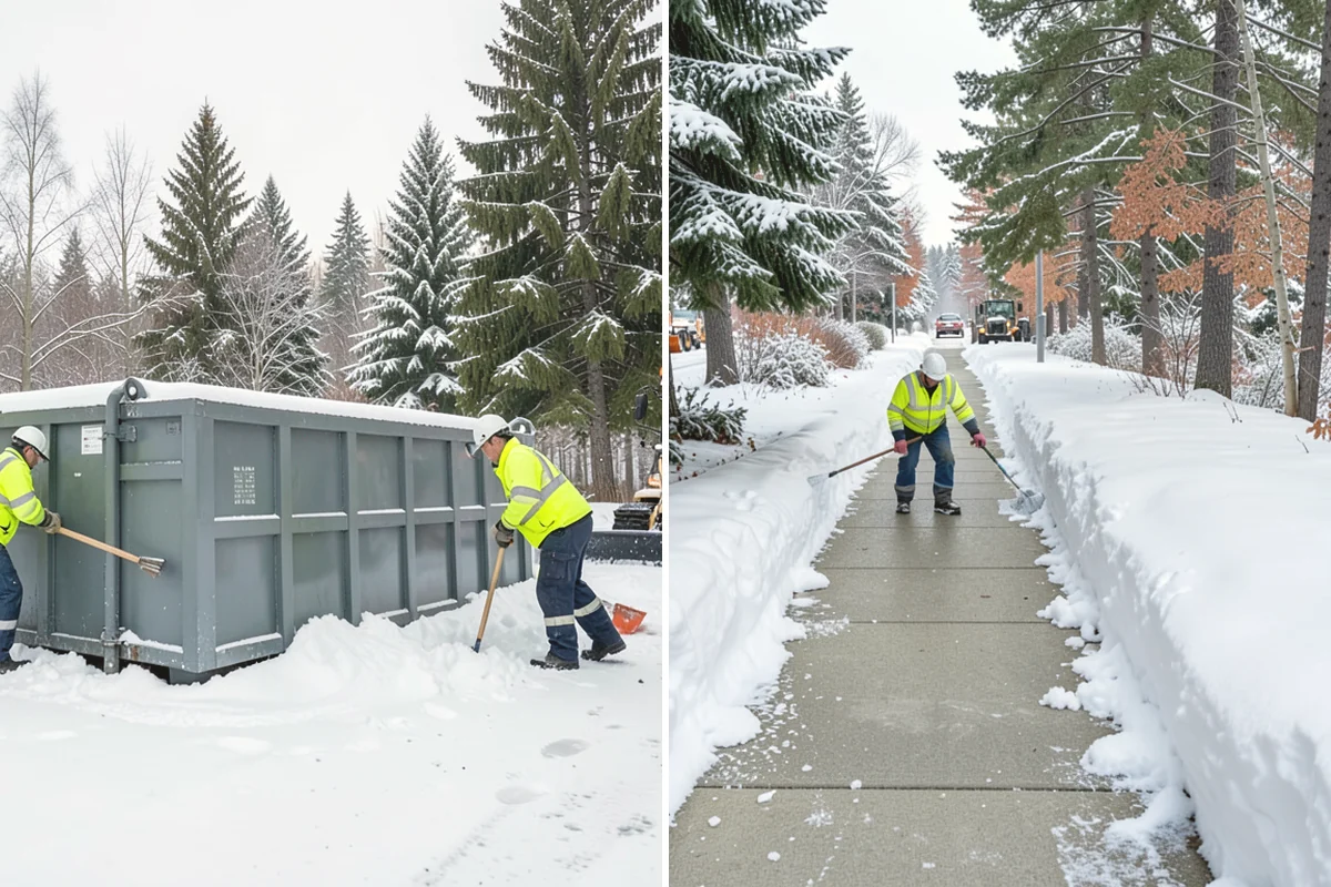 Self-Storage Facility Deicing in Burien, King County, WA - Map drive aisles, busy unit rows, and the office entrance