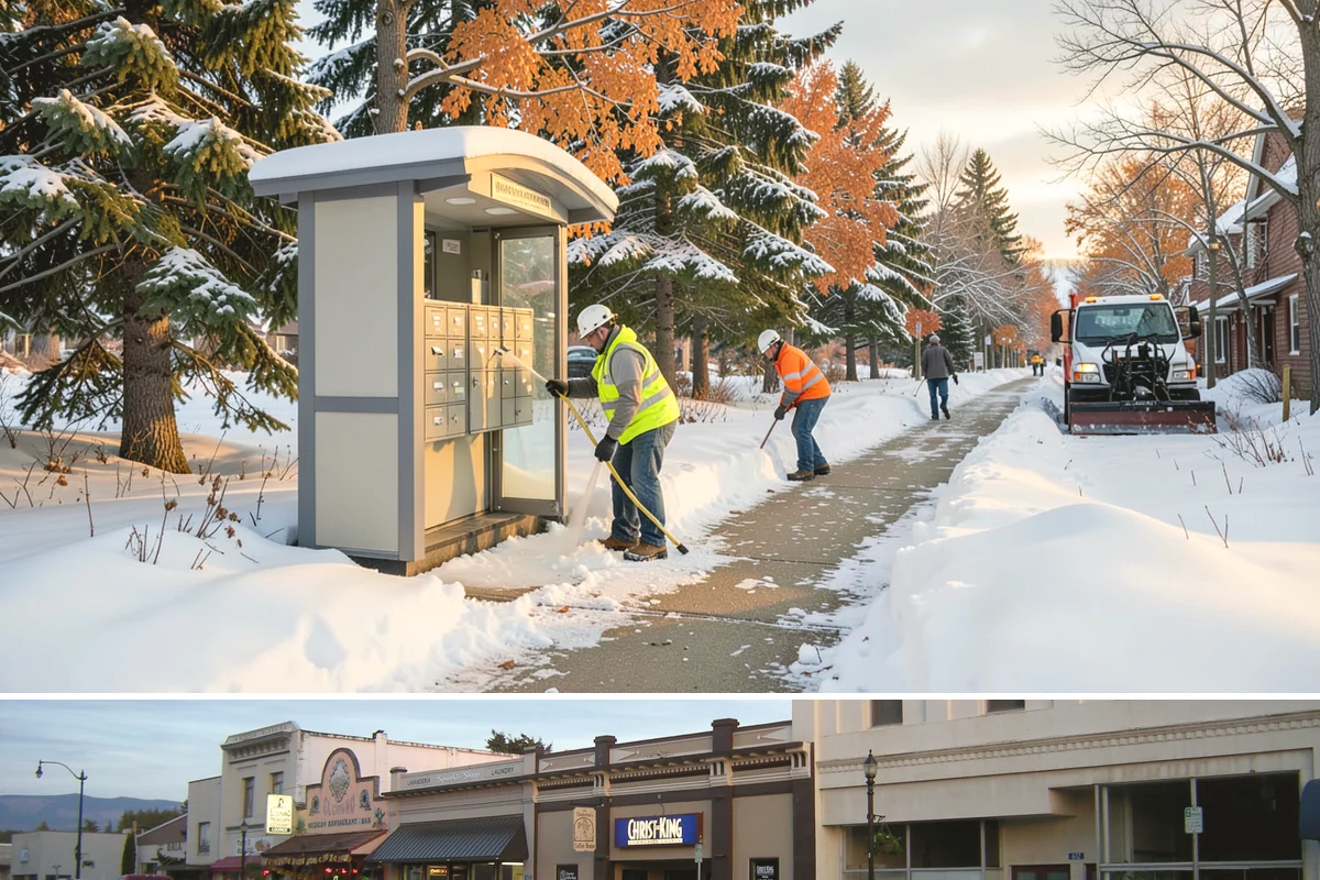 Self-Storage Facility Deicing in Burlington, Skagit County, WA - Deicing runs through winter, with added attention during freezing-rain events that glaze the facility's exposed drive aisles...