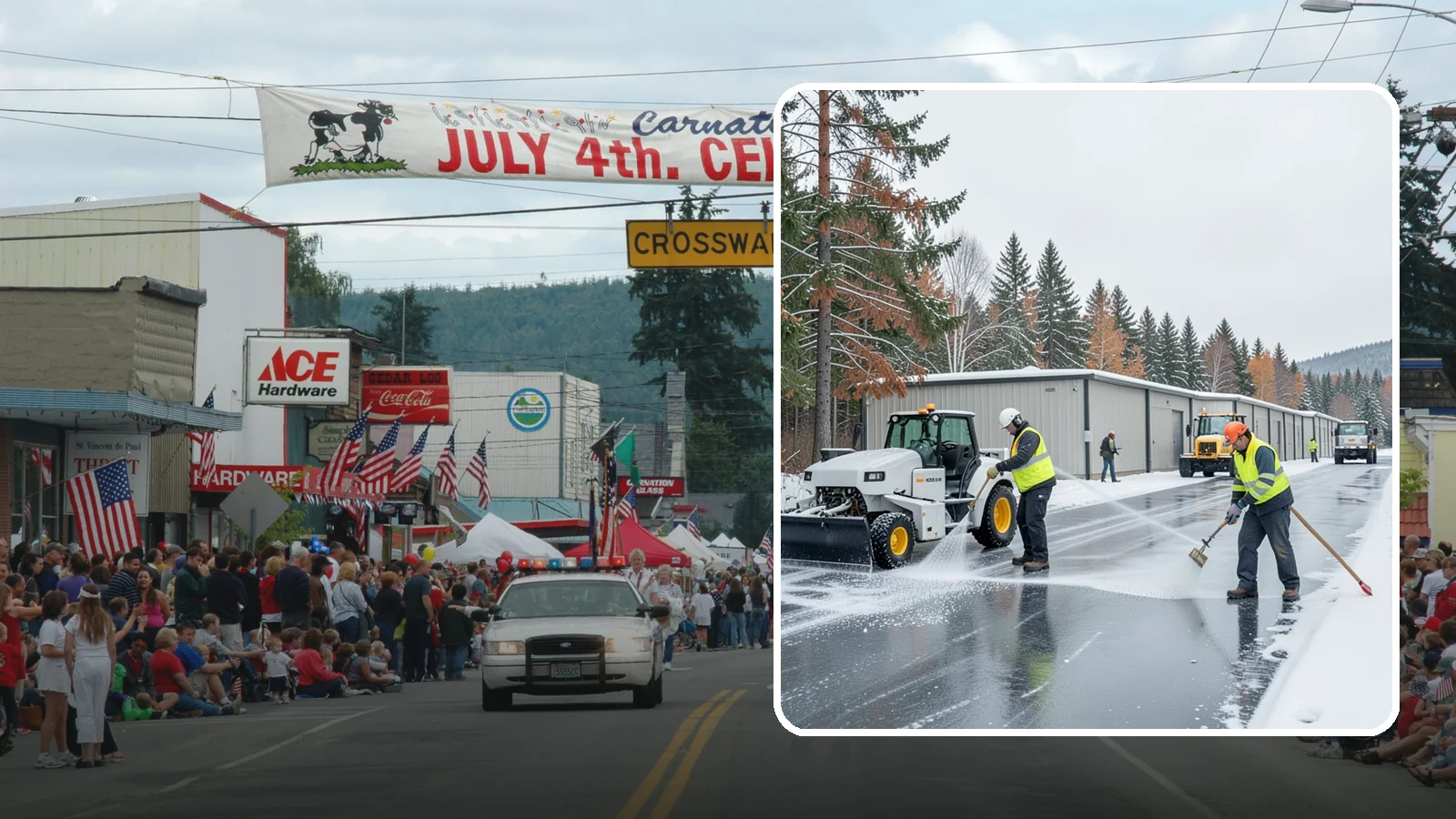 Self-Storage Facility Deicing in Carnation, King County, WA - Deicing for self-storage facilities, keeping drive aisles, unit approaches, and office entrances safe for customers hauling...