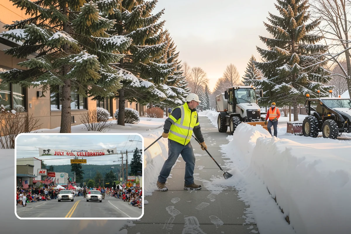 Self-Storage Facility Deicing in Carnation, King County, WA - Keeps customers safe hauling carts to storage units