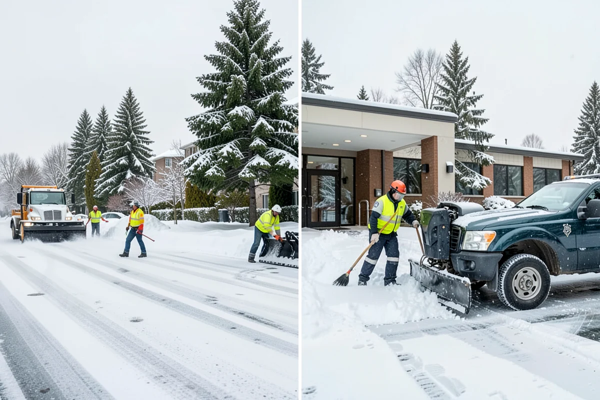 Self-Storage Facility Deicing in Concrete, Skagit County, WA - Map drive aisles, busy unit rows, and the office entrance