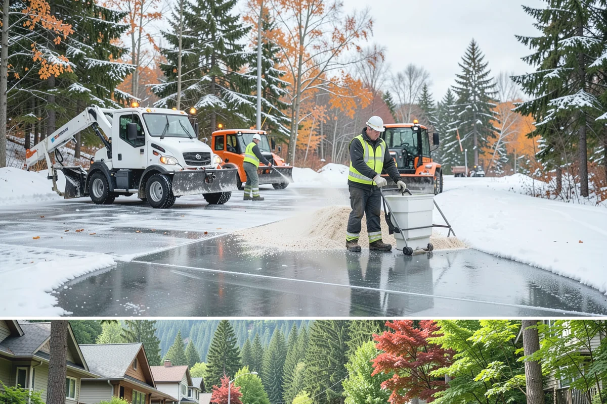 Self-Storage Facility Deicing in Darrington, Snohomish County, WA - Deicing runs through winter, with added attention during freezing-rain events that glaze the facility's exposed drive aisles...