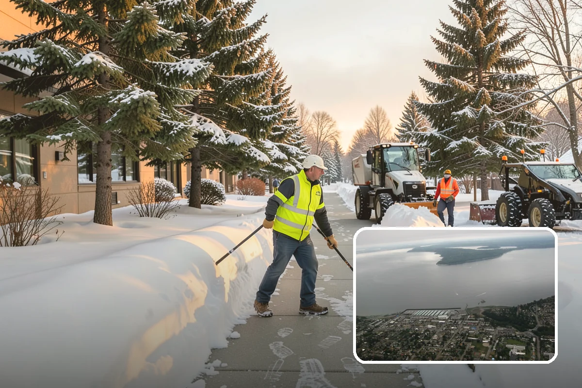 Self-Storage Facility Deicing in Des Moines, King County, WA - Keeps customers safe hauling carts to storage units