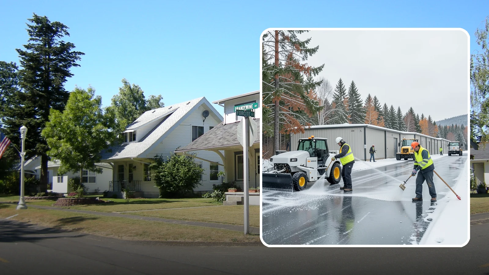 Self-Storage Facility Deicing in DuPont, Pierce County, WA - Deicing for self-storage facilities, keeping drive aisles, unit approaches, and office entrances safe for customers hauling...