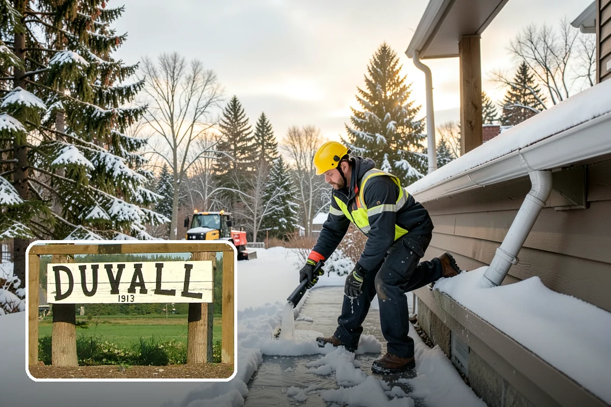 Self-Storage Facility Deicing in Duvall, King County, WA - Keeps customers safe hauling carts to storage units